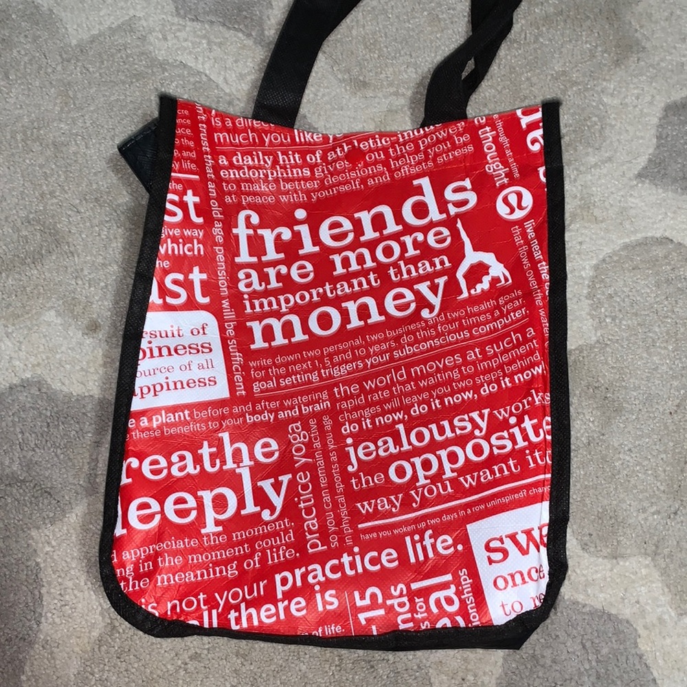 Lululemon Reusable Bag 12”X9.5” Snap Closure
